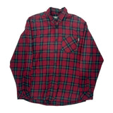 Carhartt Checked Flannel Shirt - XL Green Cotton