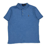 Custom Slim Fit Polo By Ralph Lauren Polo Shirt - XL Blue Cotton