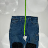 Unbranded Double Knee Carpenter Jeans - 38W 30L Blue Denim