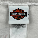 105 Years Anniversary Harley Davidson Graphic T-Shirt - XL White Cotton