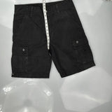 Levis Cargo Shorts - 32W 10L Black Cotton