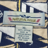 Natural Issue Short Sleeve Shirt - XL Beige Cotton