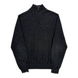 Tommy Hilfiger 1/4 Zip - XL Gray Cotton