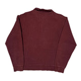Carhartt 1/4 Zip - Large Burgundy Cotton