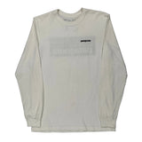 Responsibili-Tee Patagonia Long Sleeve T-Shirt - Small White Cotton Blend
