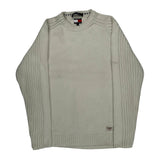 Tommy Jeans Sweater - Large Cream Cotton