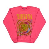 Nirvana Gildan Band Sweatshirt - XL Pink Cotton Blend