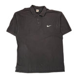 Nike Polo Shirt - 2XL Black Cotton