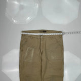 Relaxed Fit Carhartt Carpenter Pants - 38W 30L Khaki Cotton