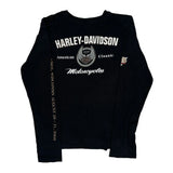 100Th Anniversary Harley Davidson Graphic Long Sleeve T-Shirt - Large Black Cotton