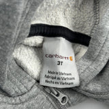 Age 3 Carhartt Hoodie - XS Gray Cotton Blend