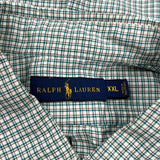 Ralph Lauren Checked Shirt - 2XL Green Cotton