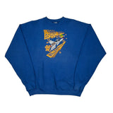Millennium Fruit Of The Loom Graphic Sweatshirt - XL Blue Cotton Blend