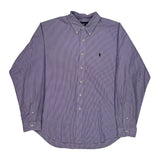 Ralph Lauren Checked Shirt - 2XL Purple Cotton