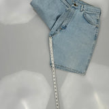 Wrangler Denim Shorts - 29W 8L Light Wash Denim