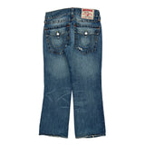 True Religion Boot Cut Jeans - 34W UK 10 Blue Cotton