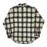 Polo By Ralph Lauren Checked Flannel Shirt - XL Black & White Cotton