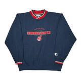 Cleveland Indians Starter Mlb Sweatshirt - XL Red Cotton
