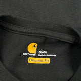 Carhartt Long Sleeve T-Shirt - Small Black Cotton
