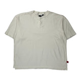 Levis Blank Henley T-Shirt - XL White Cotton