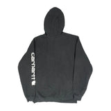 Carhartt Spellout Hoodie - Small Black Cotton