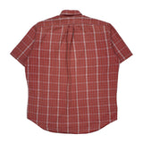 Blaire Shirt Ralph Lauren Checked Short Sleeve Shirt - Large Red Cotton