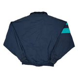 Geothermal Group Adidas Striped Windbreaker - Large White Polyester