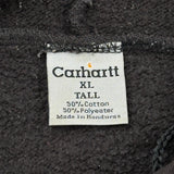 Carhartt Spellout Hoodie - XL Black Cotton Blend