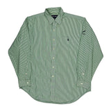 Lofting Polo By Ralph Lauren Striped Shirt - XL Green Cotton