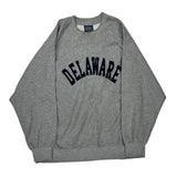 Delaware Mv Sport College Sweatshirt - XL Grey Cotton Blend