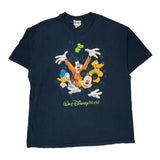 Disney Cartoon T-Shirt - 2XL Navy Cotton