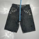 Unbranded Denim Shorts - 34W 12L Gray Denim