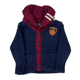 Age 3 Polo By Ralph Lauren Cardigan - XS Burgundy Cotton