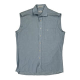 Christian Dior Pinstripe Shirt - Medium Blue Cotton