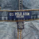 U.S. Polo Assn. Cargo Jeans - 36W 22L Blue Cotton Blend