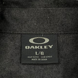 Oakley Full Zip Shirt - Large Gray Cotton Blend