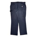 Loose Fit Carhartt Cargo Carpenter Pants - 34W 30L Gray Cotton