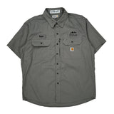 Thrive Carhartt Short Sleeve Shirt - Large Grey Cotton Blend