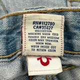 True Religion Denim Shorts - 32W 11L Light Wash Cotton