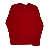 Polo By Ralph Lauren Long Sleeve T-Shirt - Medium Red Cotton