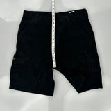 Unbranded Cargo Shorts - 34W 10L Black Cotton