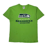 Seattle Seahawks Nfl T-Shirt - Large Green Cotton