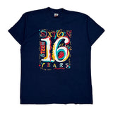 Fruit Of The Loom Single Stitch T-Shirt - XL Navy Cotton