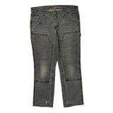 Carhartt Double Knee Carpenter Pants - 34W US 10 Gray Cotton