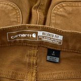 Carhartt Double Knee Carpenter Pants - 30W US 6 Brown Cotton