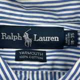 Ralph Lauren Striped Shirt - 2XL Blue Cotton