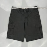 Dickies Cargo Shorts - 36W 12L Grey Cotton Blend