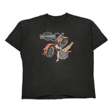 Steve Drane Harley Davidson Graphic T-Shirt - XL Black Cotton