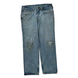 Carhartt Double Knee Jeans - 34W 29L Light Wash Cotton