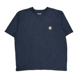 Carhartt T-Shirt - XL Navy Cotton
